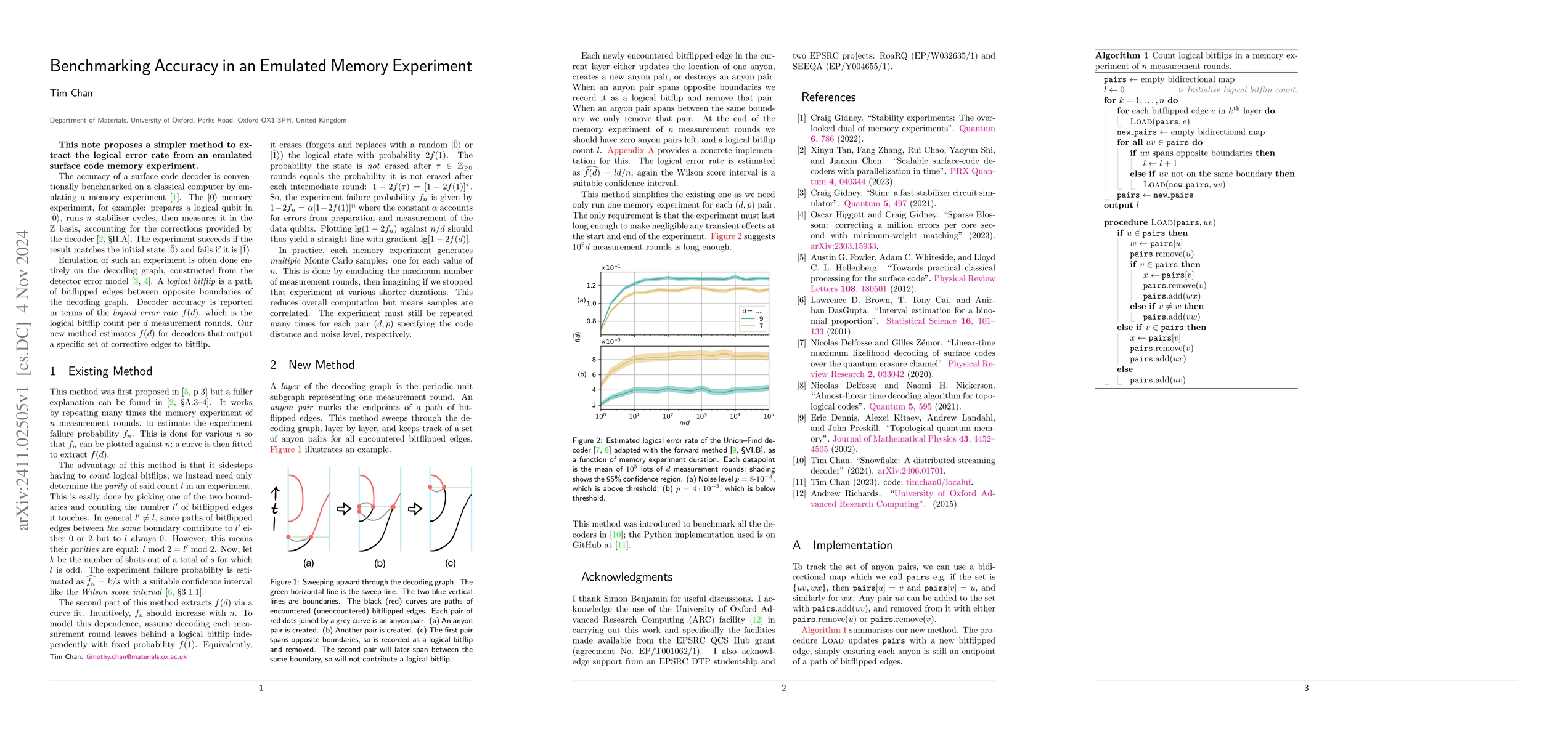Thumbnail for Benchmarking Accuracy in an Emulated Memory Experiment