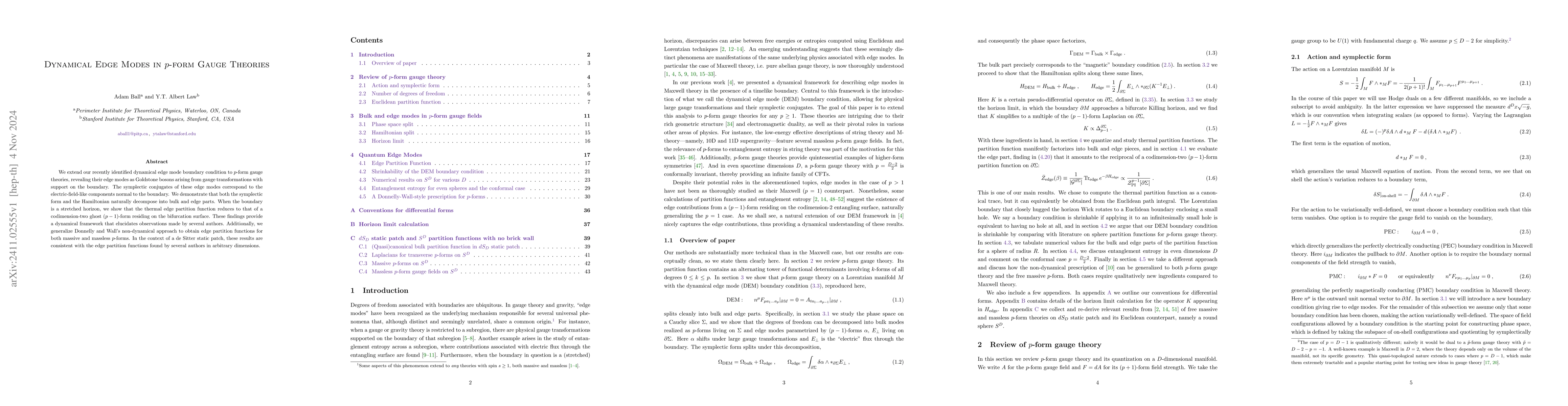 Thumbnail for Dynamical Edge Modes in $p$-form Gauge Theories