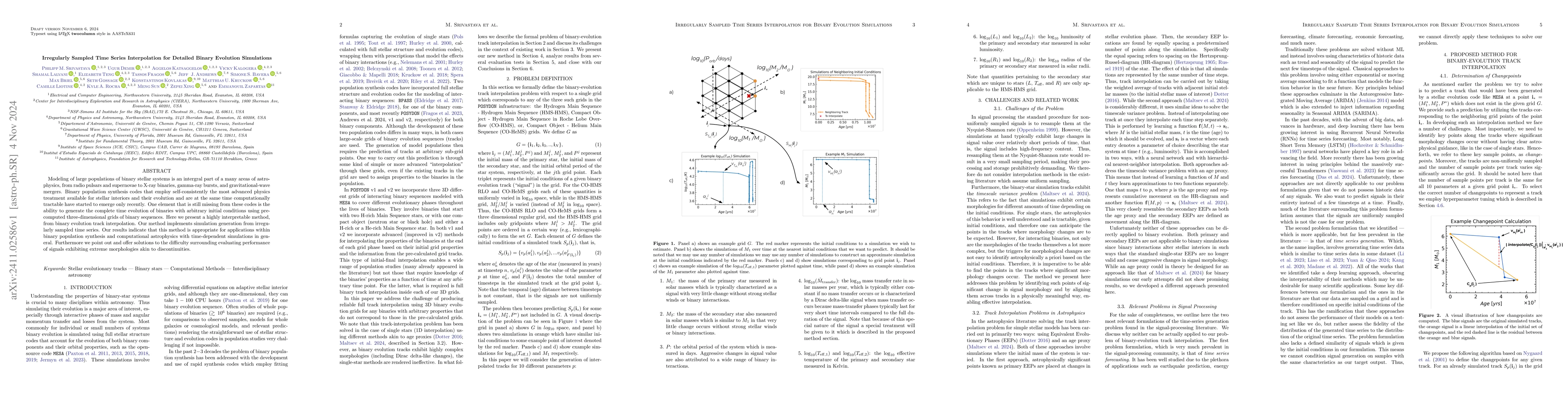 Thumbnail for Irregularly Sampled Time Series Interpolation for Detailed Binary
  Evolution Simulations