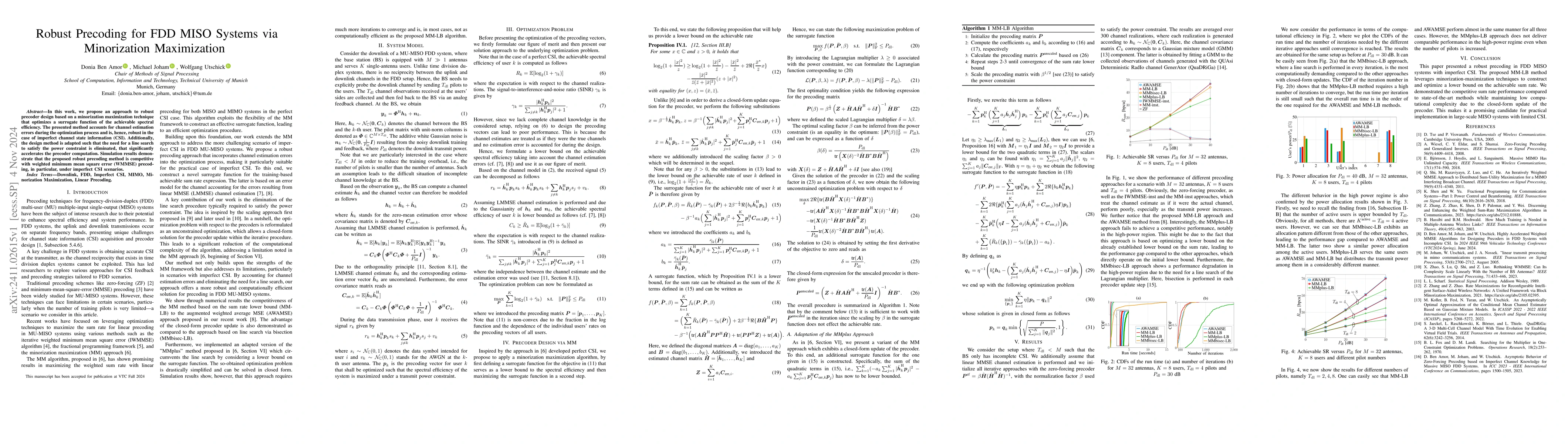 Thumbnail for Robust Precoding for FDD MISO Systems via Minorization Maximization