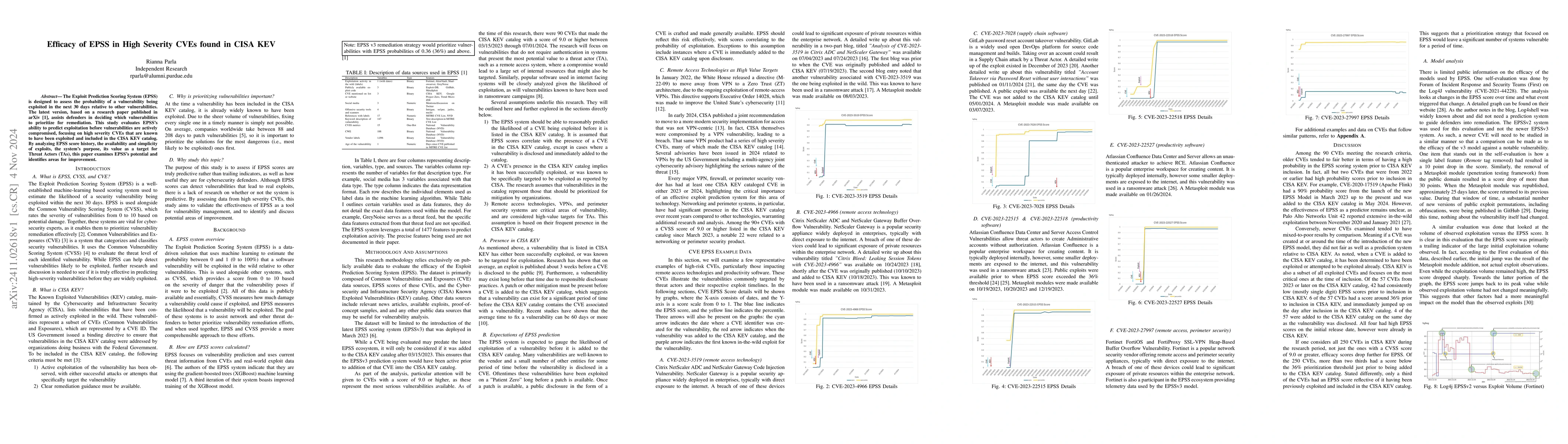 Thumbnail for Efficacy of EPSS in High Severity CVEs found in KEV