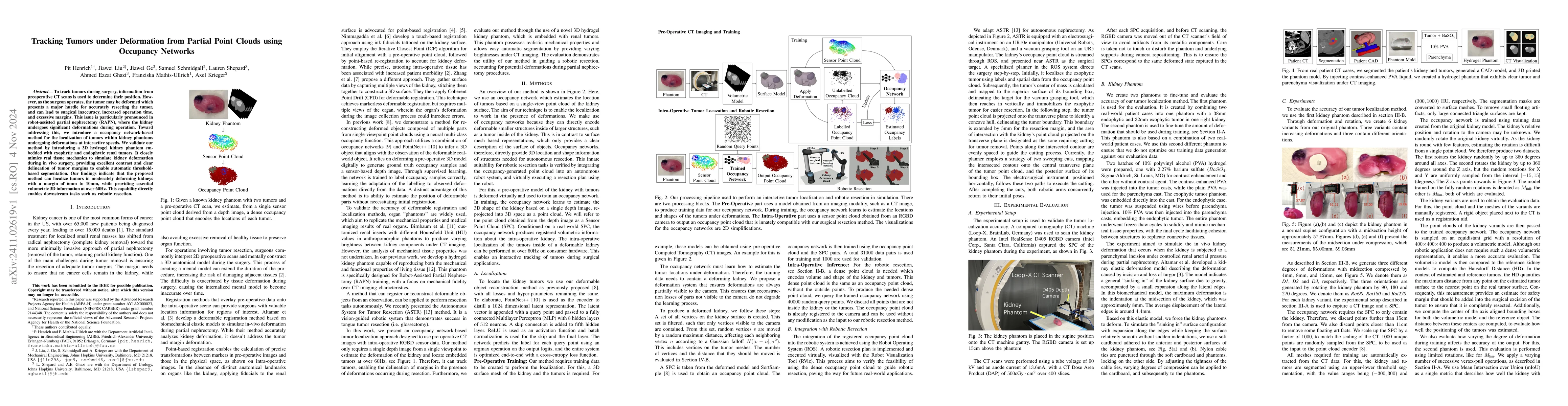 Thumbnail for Tracking Tumors under Deformation from Partial Point Clouds using
  Occupancy Networks