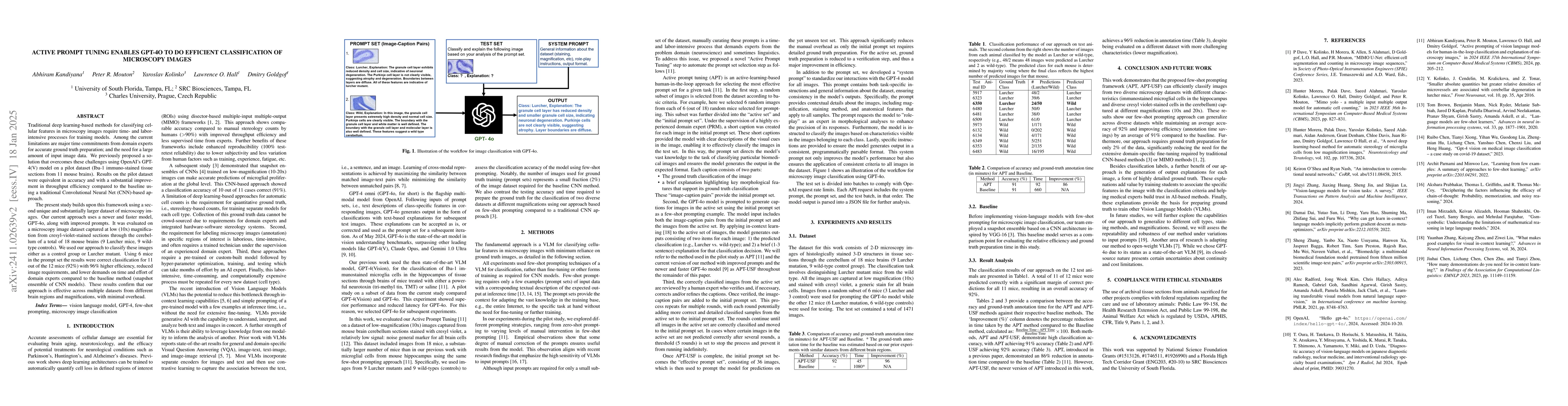Thumbnail for Active Prompt Tuning Enables Gpt-40 To Do Efficient Classification Of
  Microscopy Images