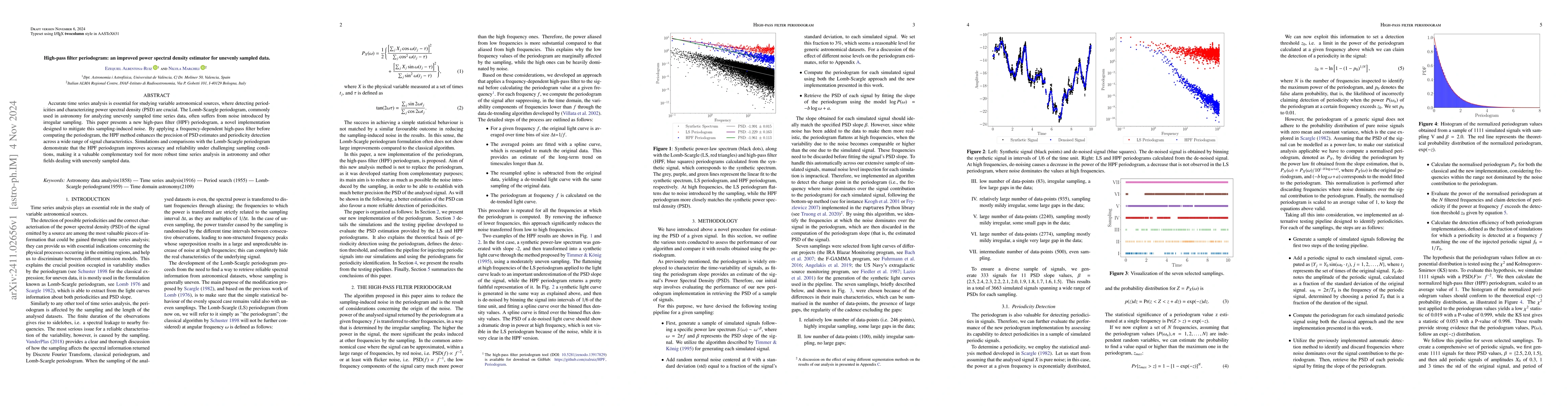 Thumbnail for High-pass Filter Periodogram: An Improved Power Spectral Density
  Estimator for Unevenly Sampled Data