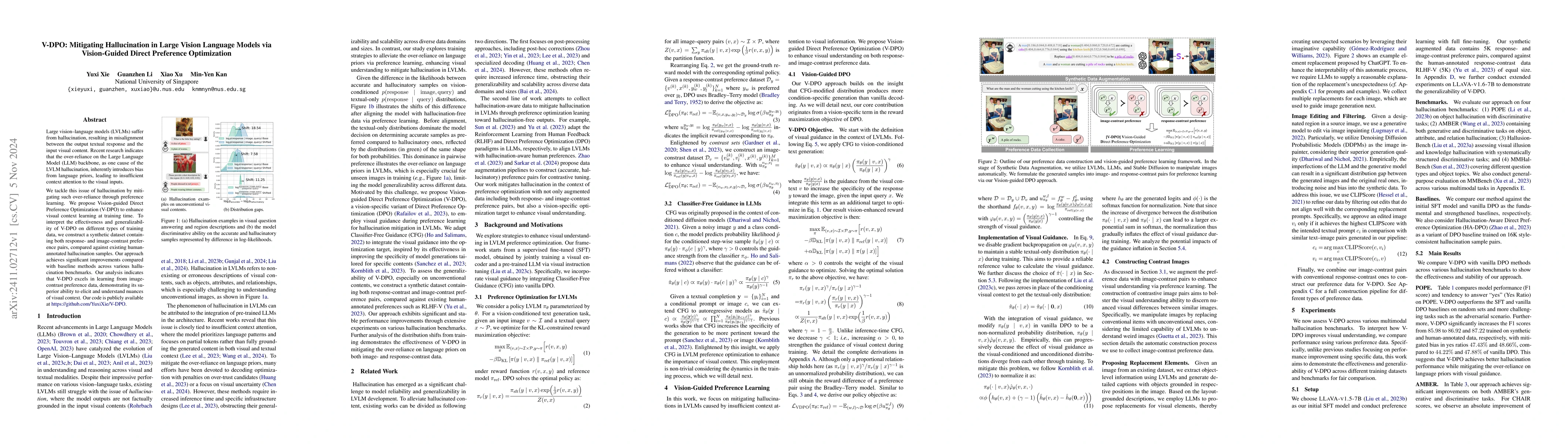 Thumbnail for V-DPO: Mitigating Hallucination in Large Vision Language Models via
  Vision-Guided Direct Preference Optimization