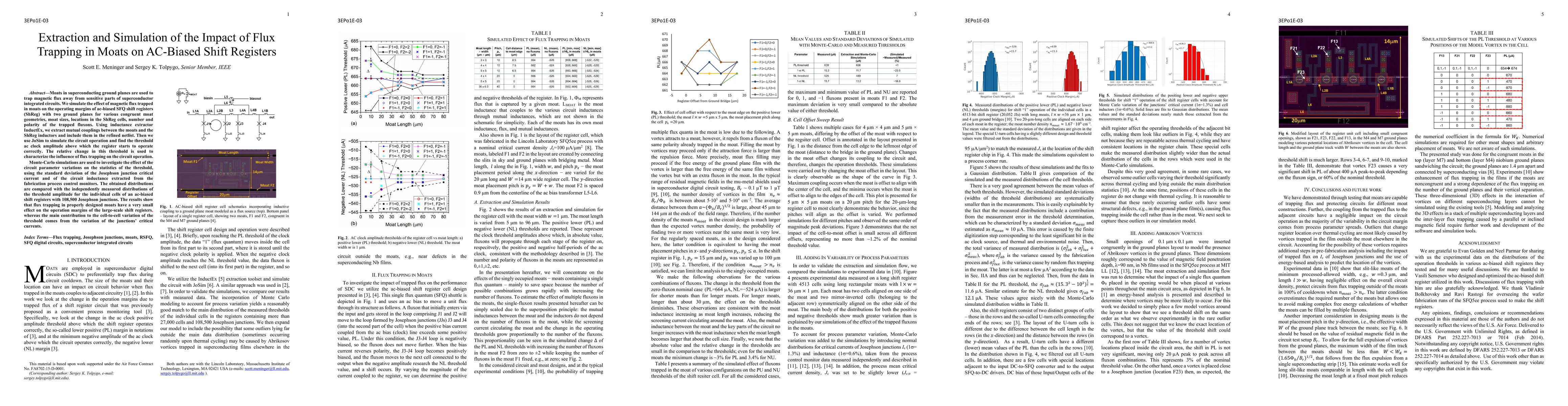 Thumbnail for Extraction and Simulation of the Impact of Flux Trapping in Moats of
  AC-Biased Shift Registers