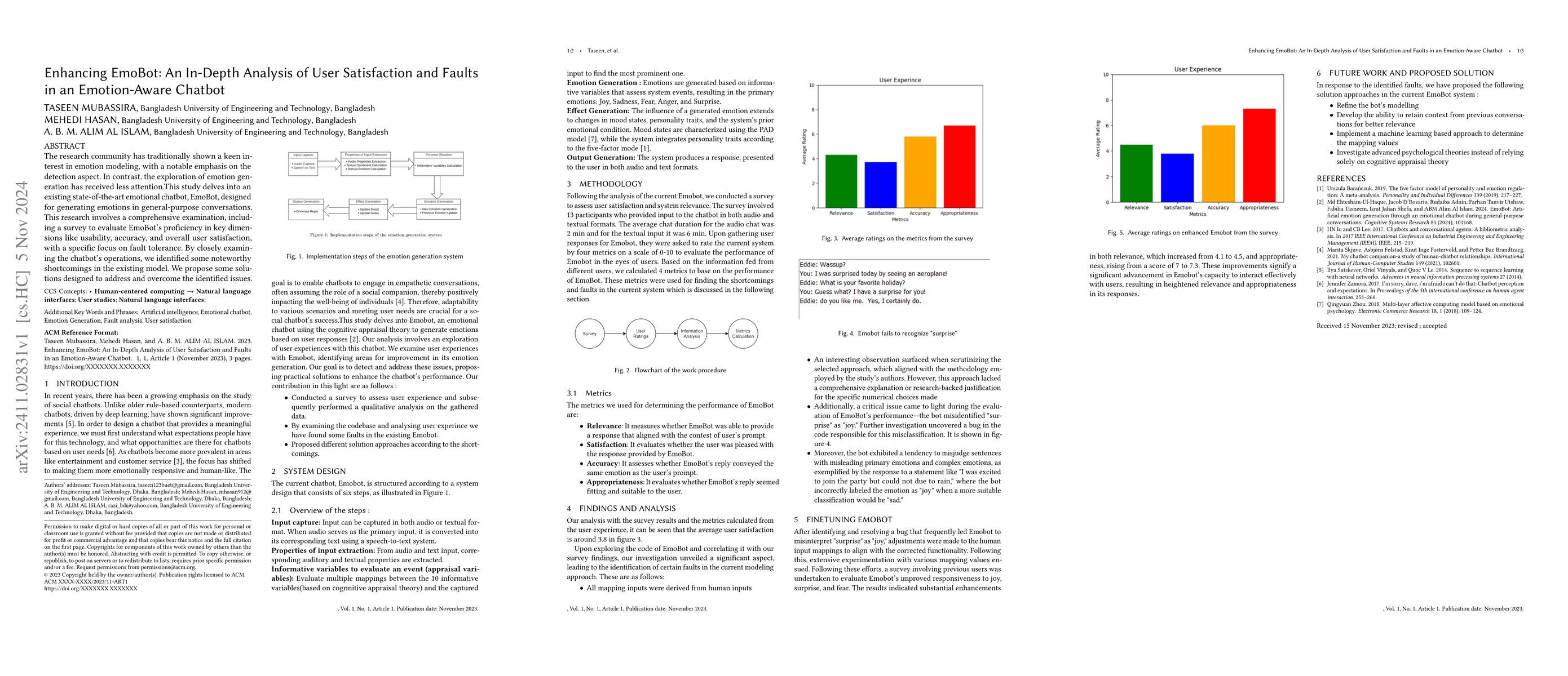 Thumbnail for Enhancing EmoBot: An In-Depth Analysis of User Satisfaction and Faults
  in an Emotion-Aware Chatbot