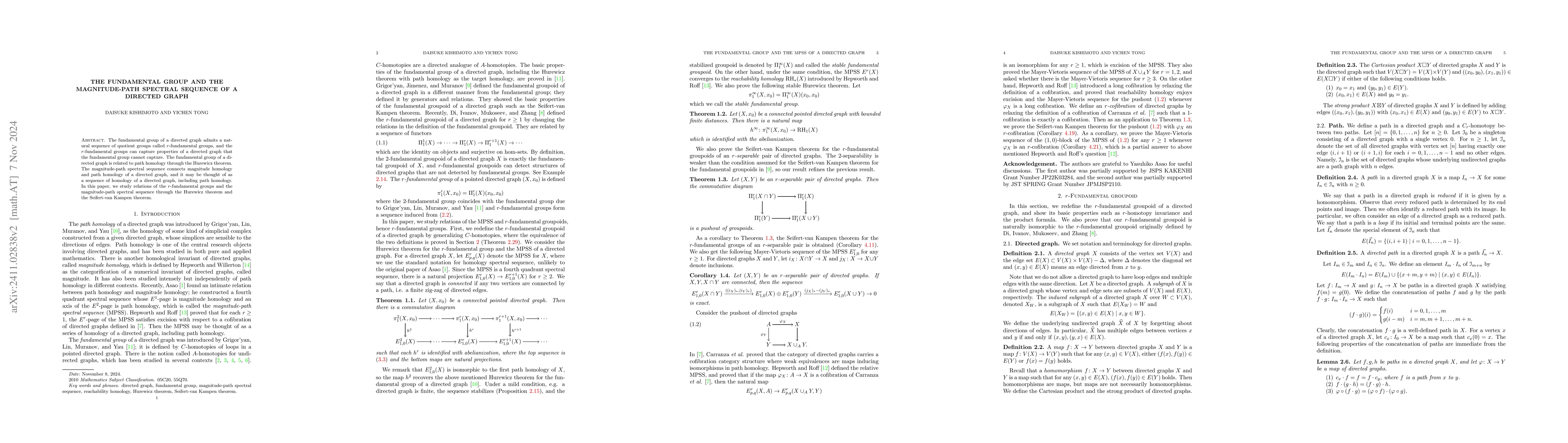 Thumbnail for The fundamental group and the magnitude-path spectral sequence of a
  directed graph