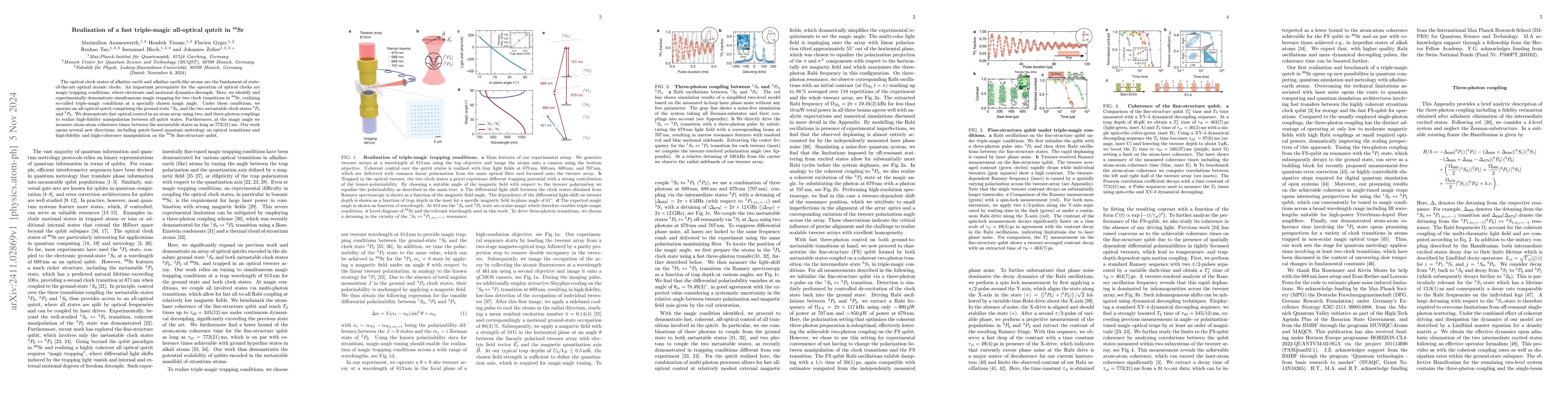 Thumbnail for Realization of a fast triple-magic all-optical qutrit in strontium-88