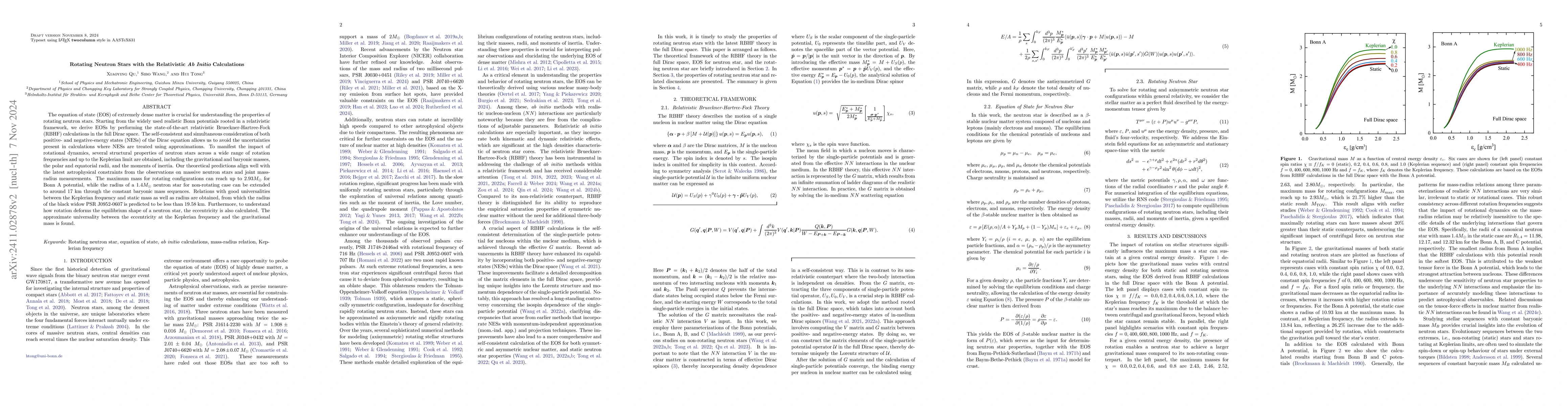 Thumbnail for Rotating Neutron Stars with the Relativistic Ab Initio Calculations