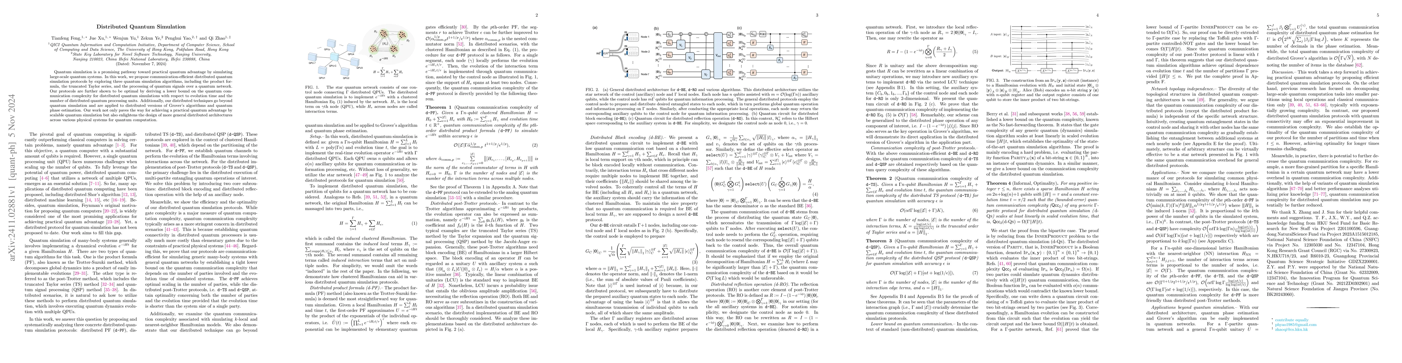 Thumbnail for Distributed Quantum Simulation