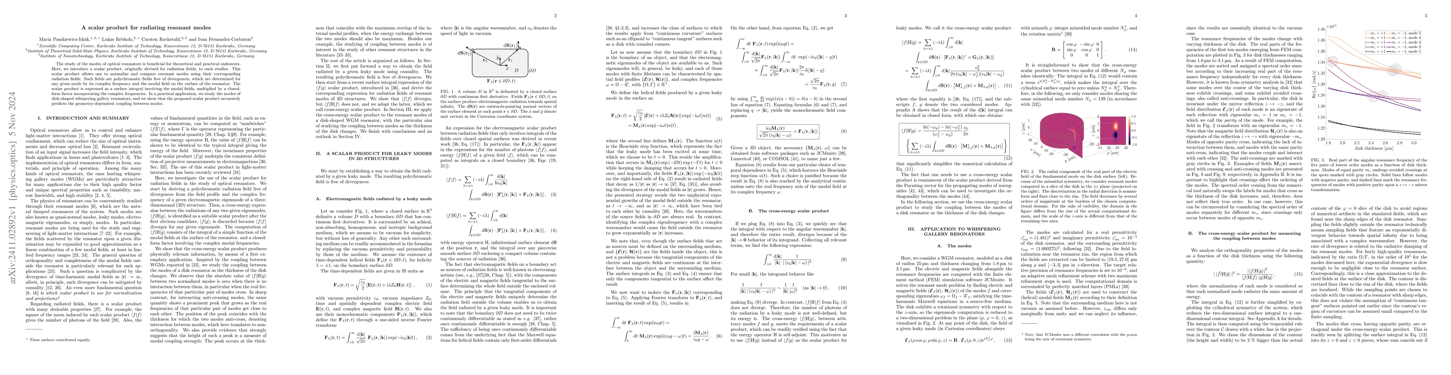 Thumbnail for A scalar product for radiating resonant modes
