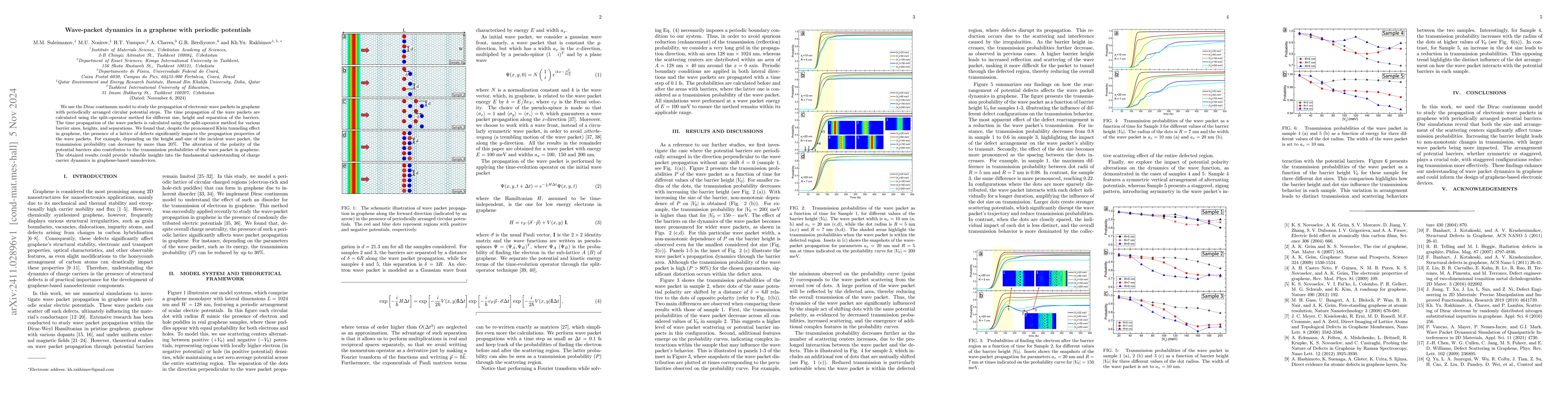 Thumbnail for Wave-packet dynamics in a graphene with periodic potentials