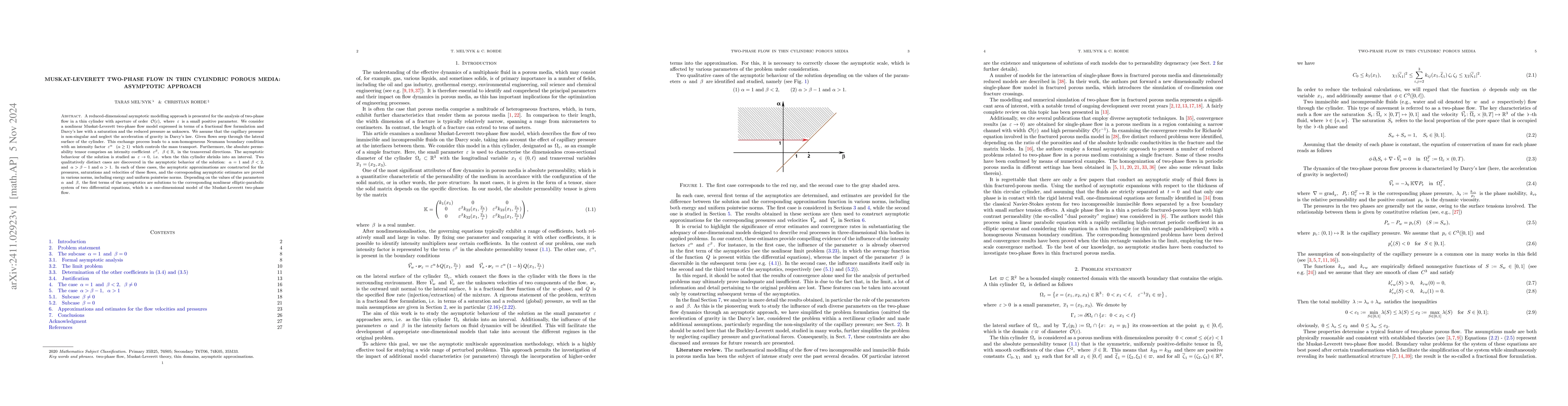 Thumbnail for Muskat-Leverett two-phase flow in thin cylindric porous media:
  Asymptotic approach