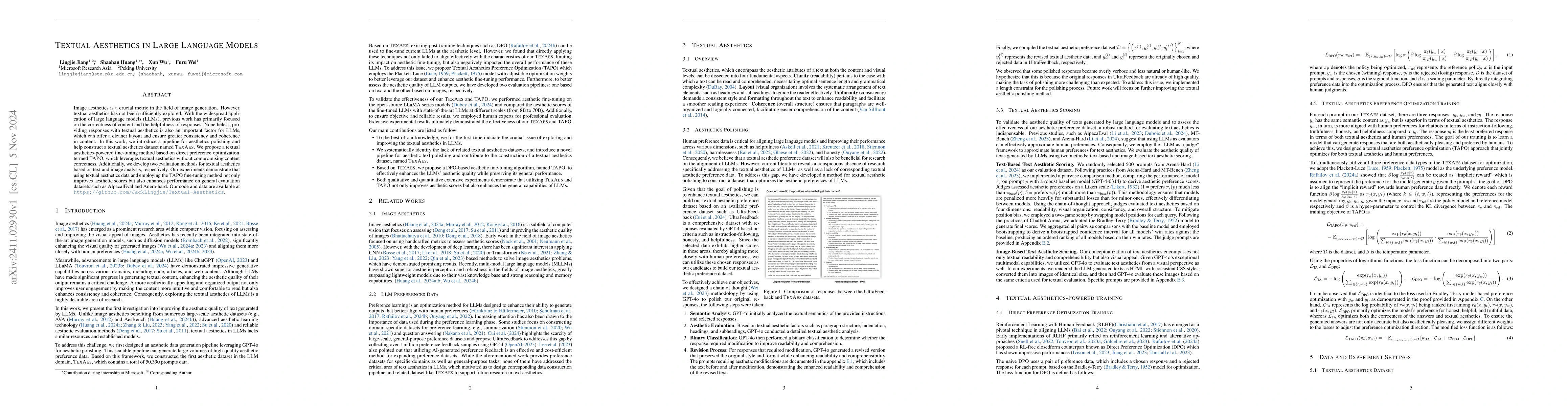 Thumbnail for Textual Aesthetics in Large Language Models
