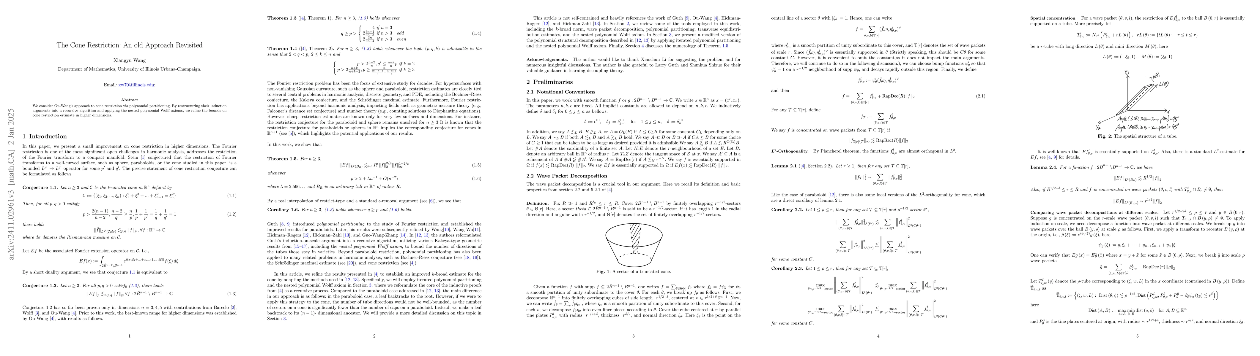 Thumbnail for The Cone Restriction: An Old Approach Revisited