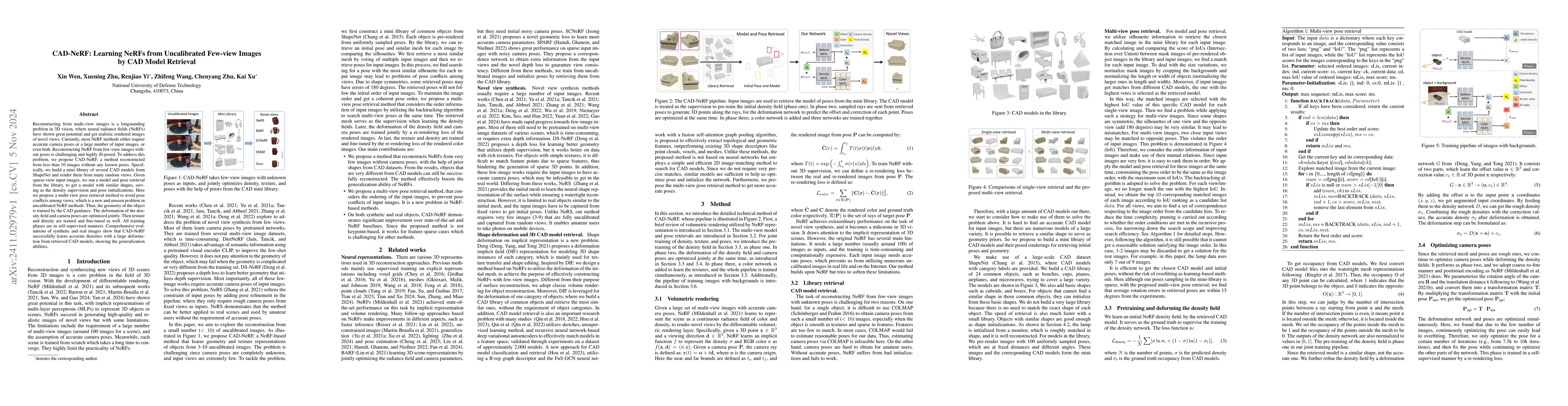 Thumbnail for CAD-NeRF: Learning NeRFs from Uncalibrated Few-view Images by CAD Model
  Retrieval