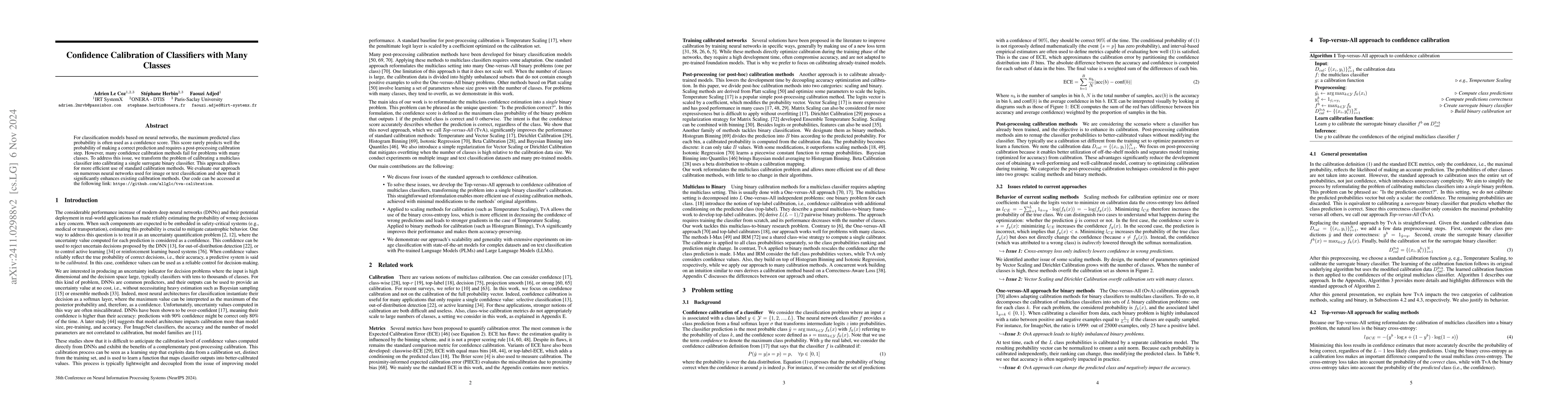 Thumbnail for Confidence Calibration of Classifiers with Many Classes