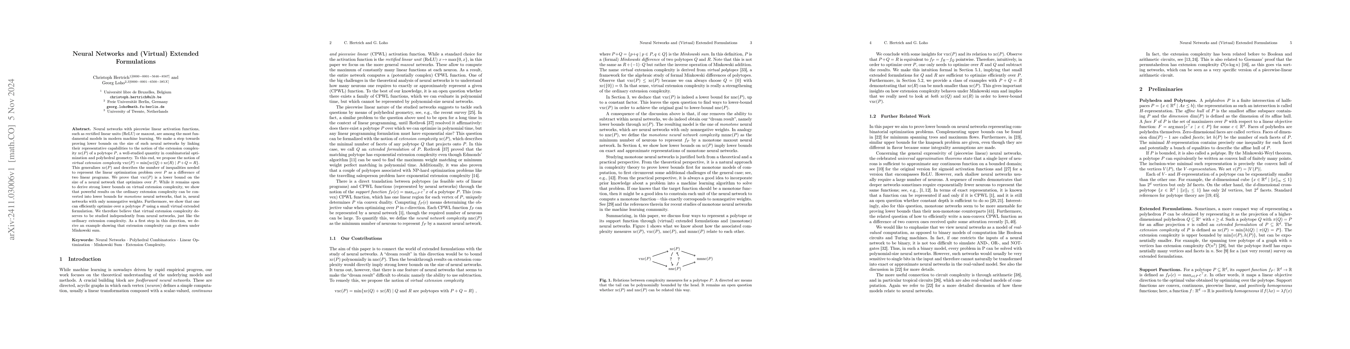 Thumbnail for Neural Networks and (Virtual) Extended Formulations