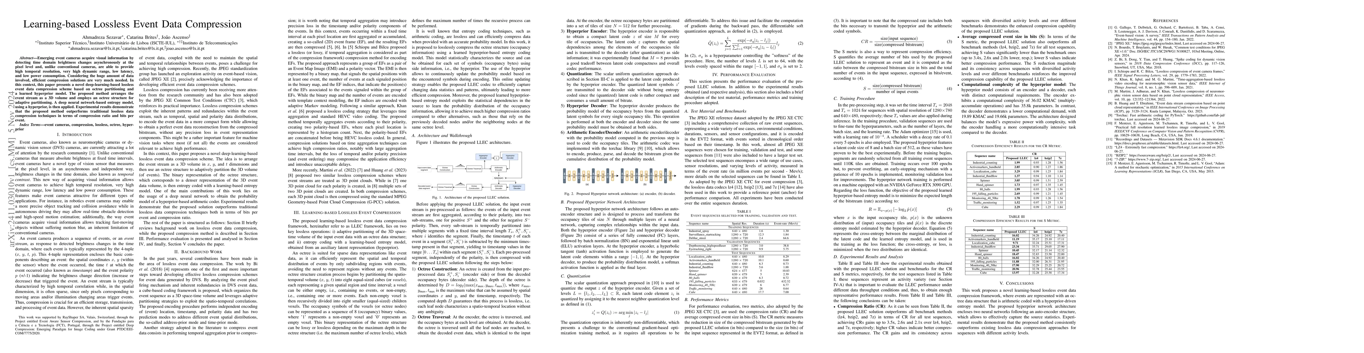 Thumbnail for Learning-based Lossless Event Data Compression