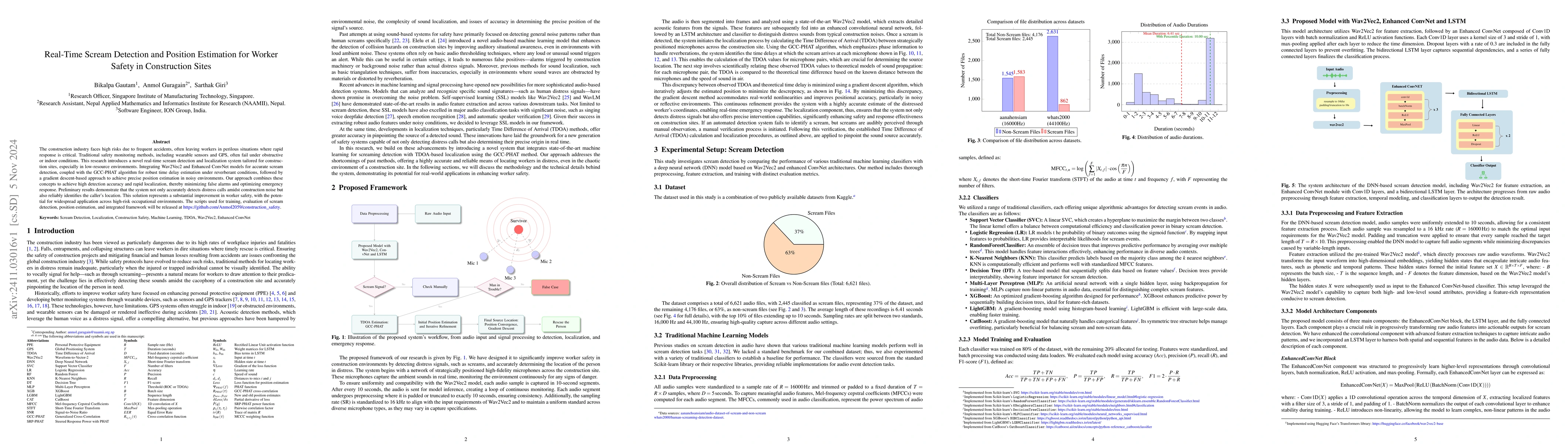 Thumbnail for Real-Time Scream Detection and Position Estimation for Worker Safety in
  Construction Sites