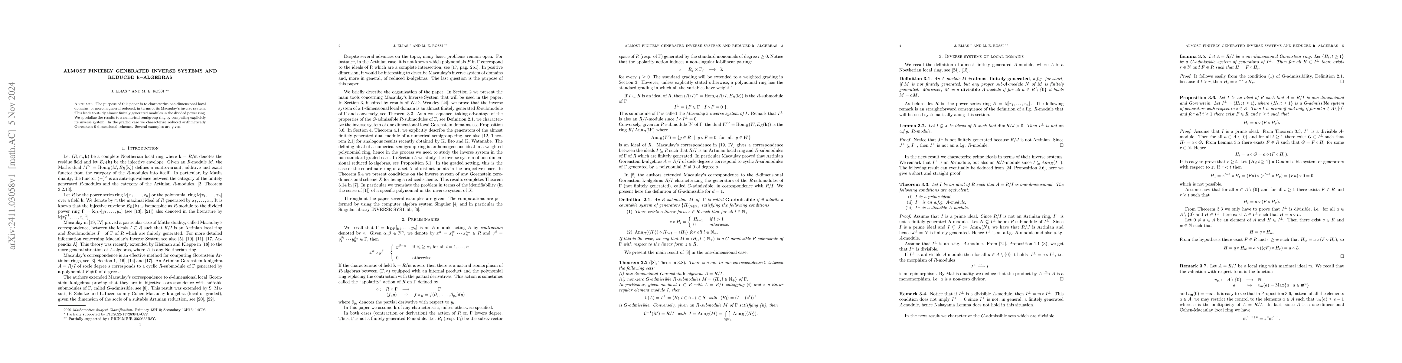 Thumbnail for Almost finitely generated inverse systems and reduced k-algebras