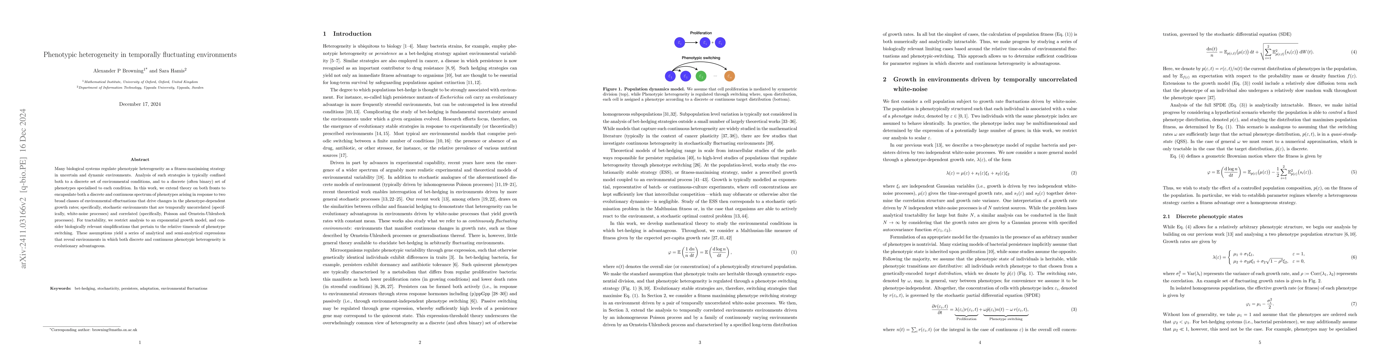 Thumbnail for Heterogeneity in temporally fluctuating environments