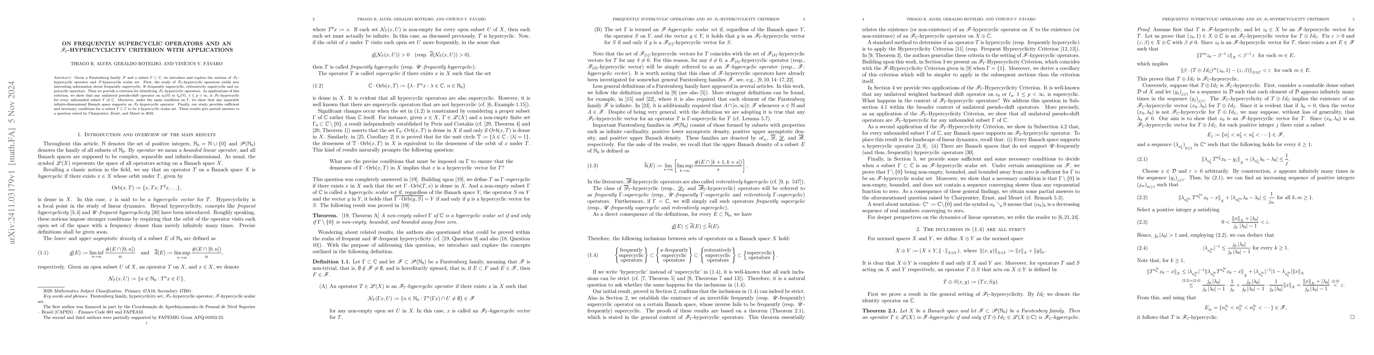 Thumbnail for On frequently supercyclic operators and an F_Γ-hypercyclicity
  criterior with applications