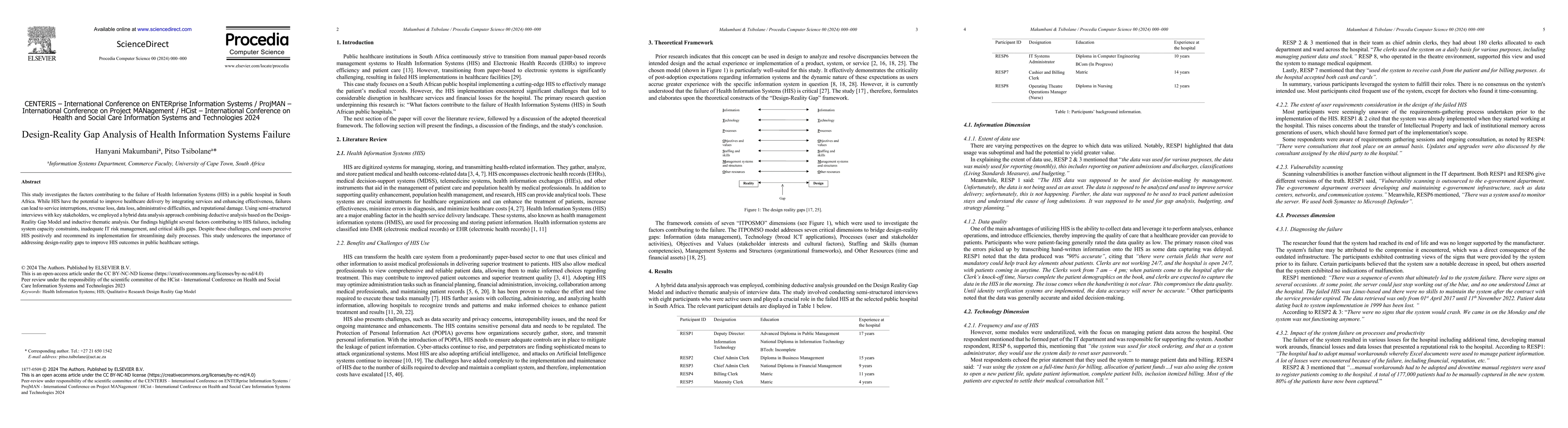 Thumbnail for Design-Reality Gap Analysis of Health Information Systems Failure