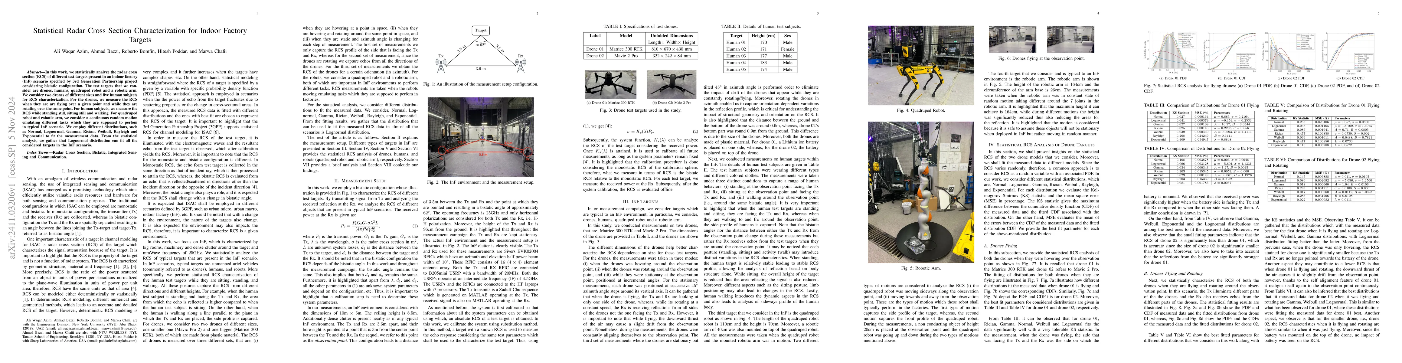 Thumbnail for Statistical Radar Cross Section Characterization for Indoor Factory
  Targets