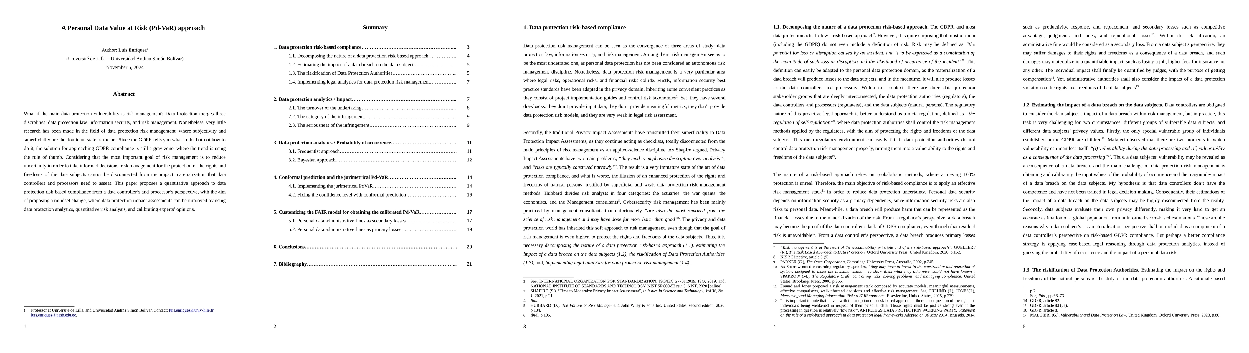 Thumbnail for A Personal data Value at Risk Approach