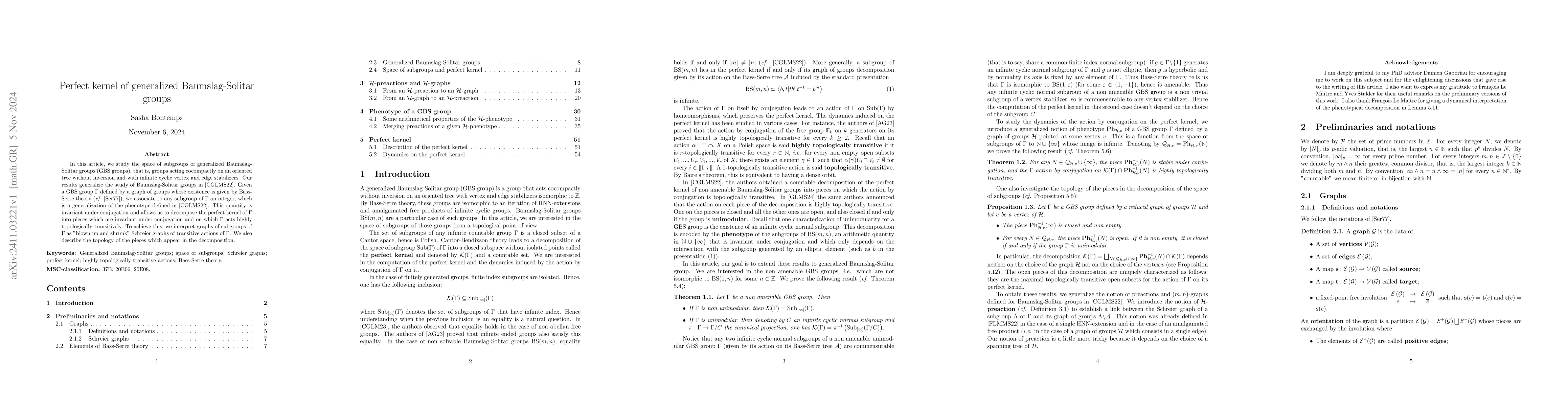 Thumbnail for Perfect kernel of generalized Baumslag-Solitar groups