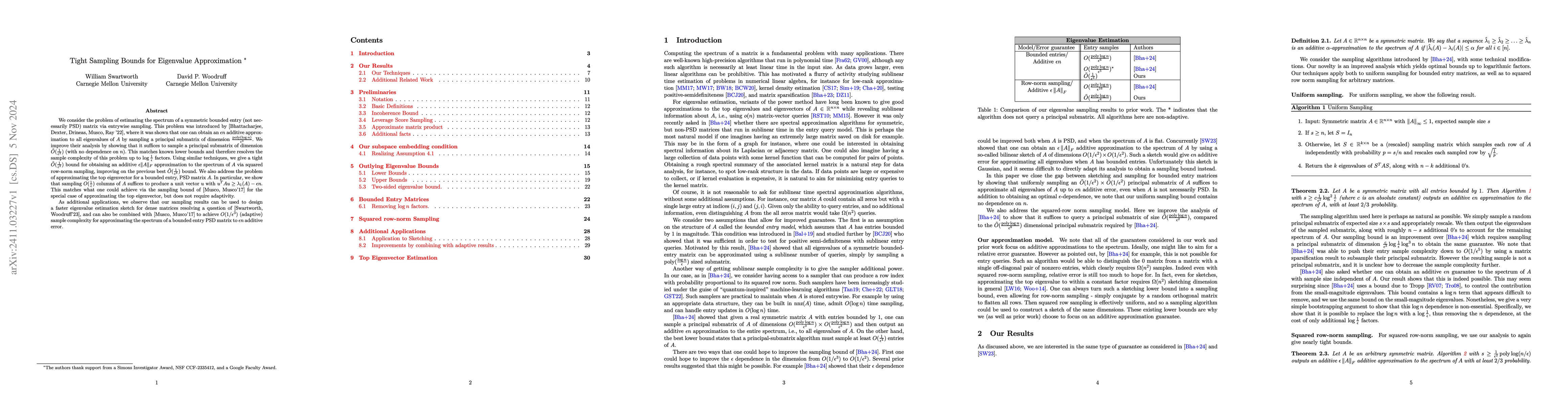 Thumbnail for Tight Sampling Bounds for Eigenvalue Approximation