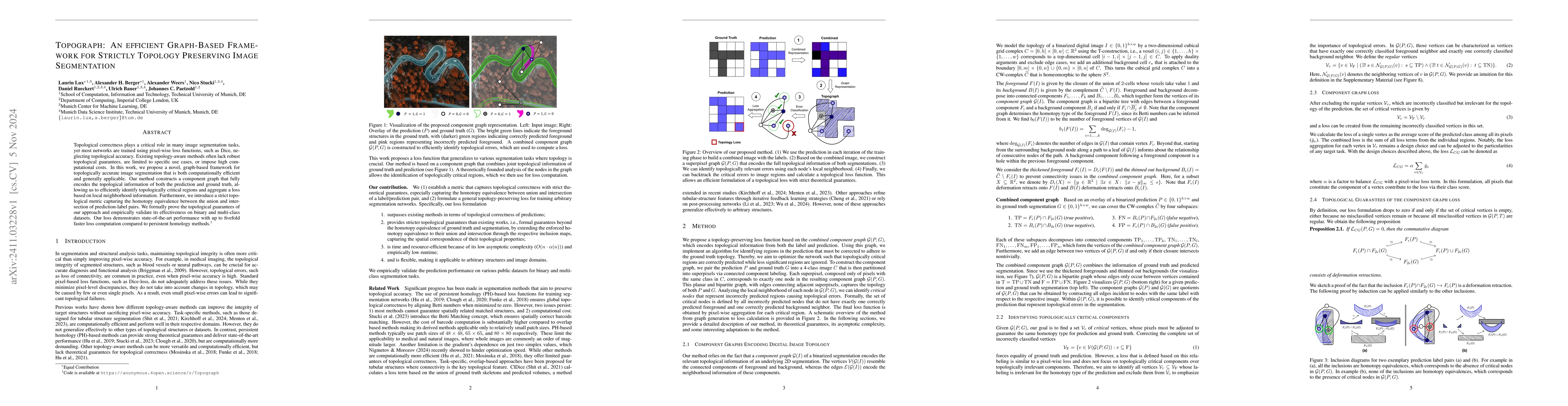 Thumbnail for Topograph: An efficient Graph-Based Framework for Strictly Topology
  Preserving Image Segmentation