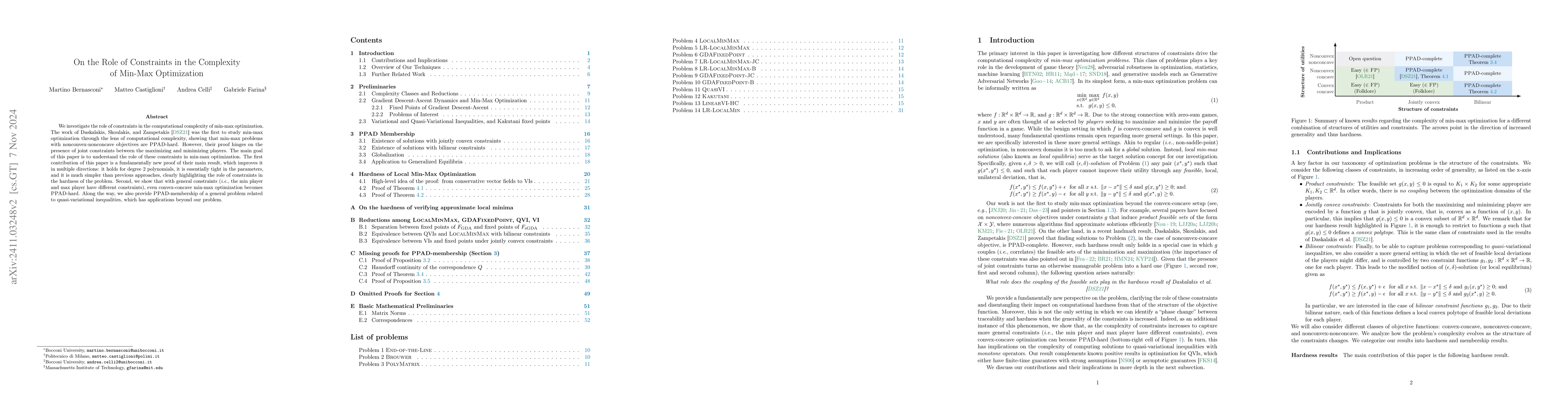 Thumbnail for On the Role of Constraints in the Complexity of Min-Max Optimization