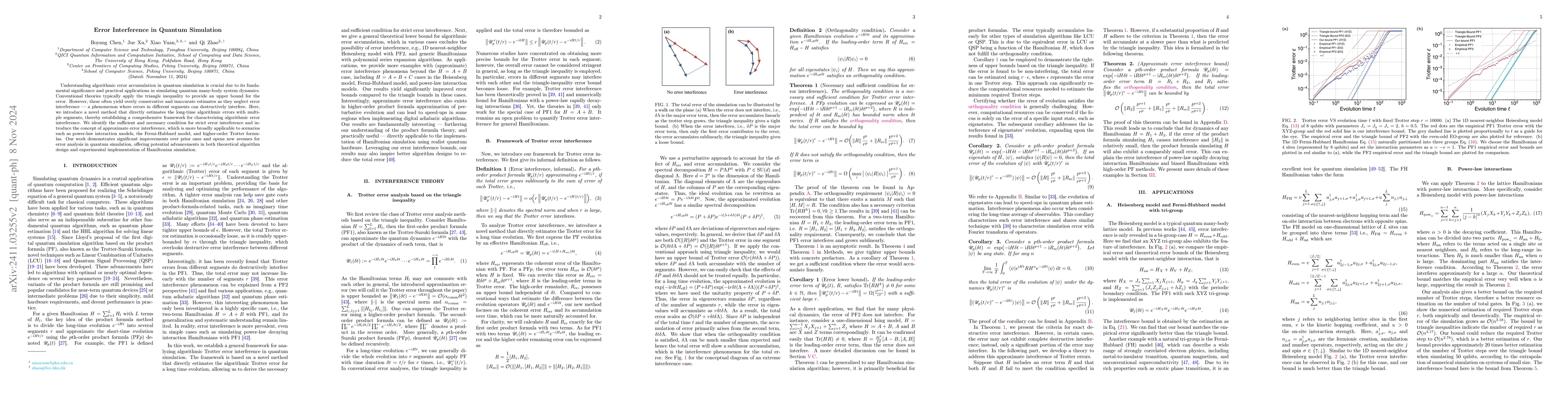 Thumbnail for Error Interference in Quantum Simulation
