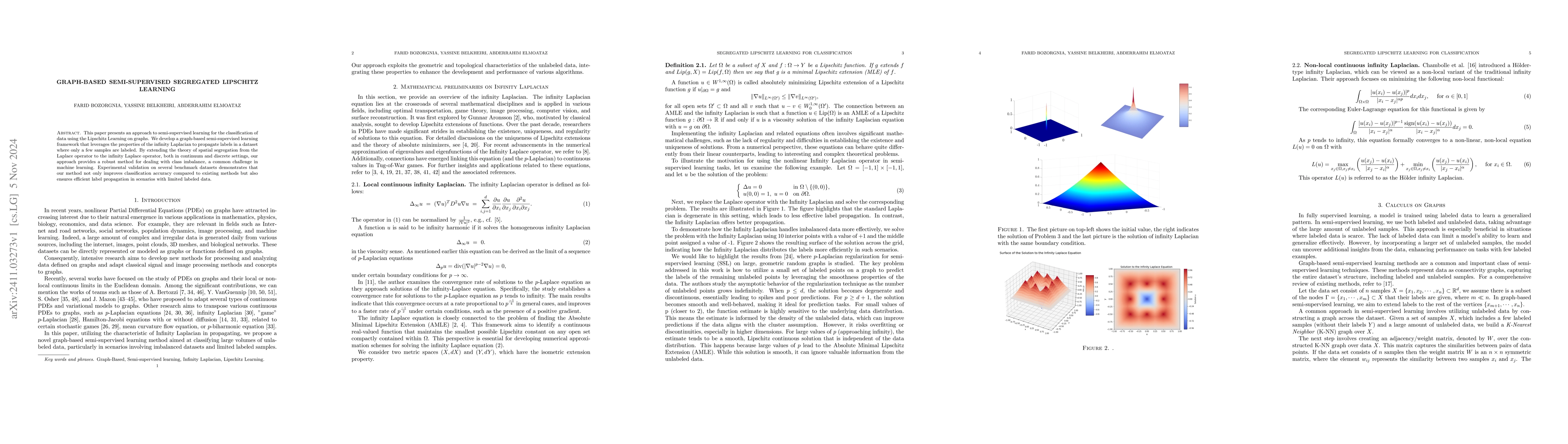 Thumbnail for Graph-Based Semi-Supervised Segregated Lipschitz Learning