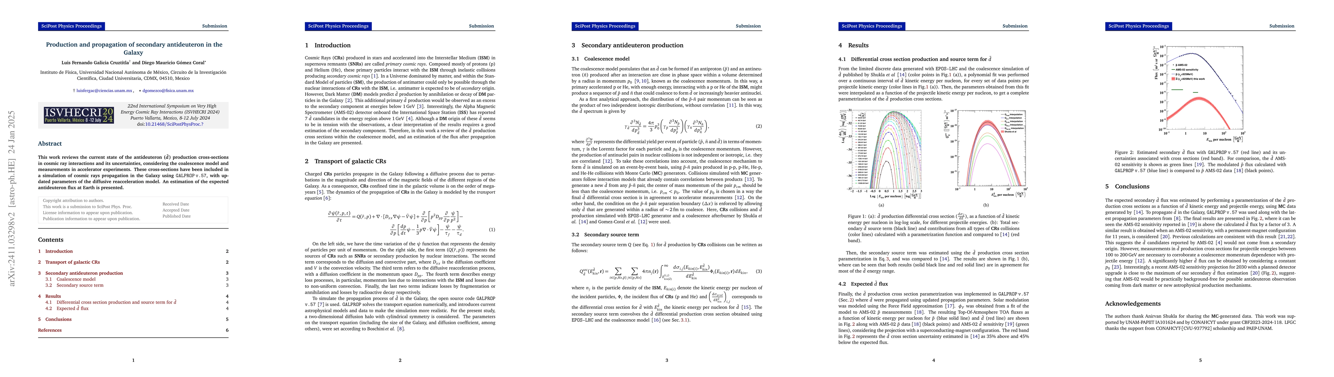 Thumbnail for Production and propagation of secondary antideuteron in the Galaxy
