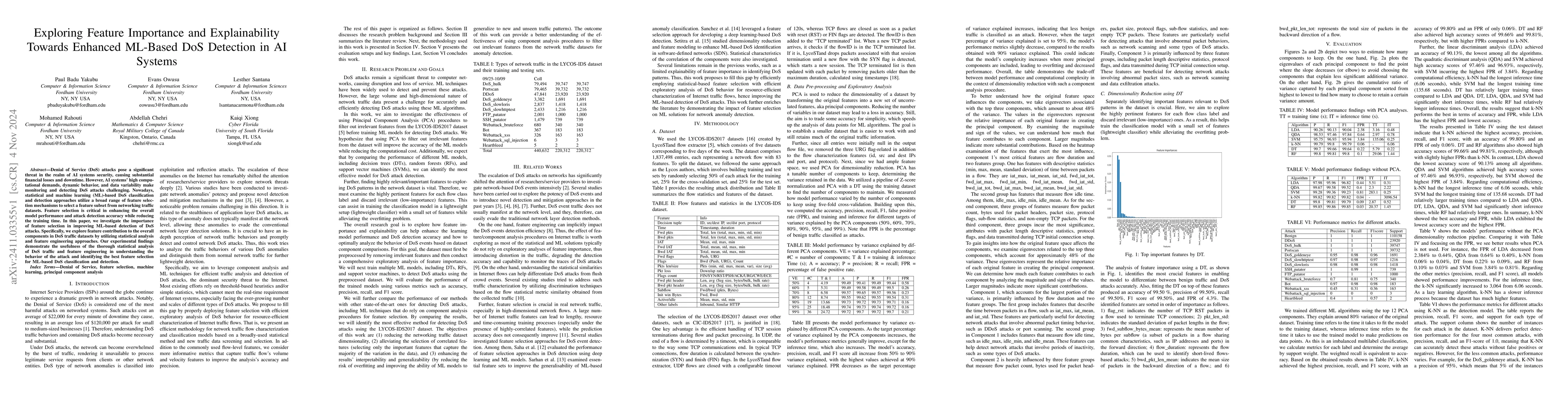 Thumbnail for Exploring Feature Importance and Explainability Towards Enhanced
  ML-Based DoS Detection in AI Systems
