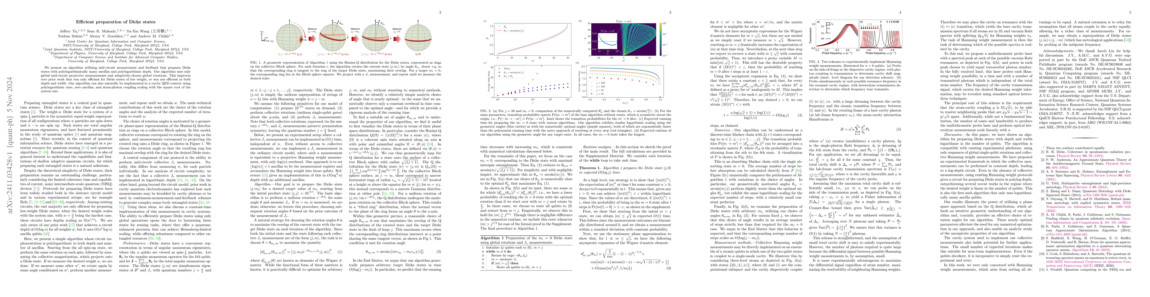Thumbnail for Efficient preparation of Dicke states