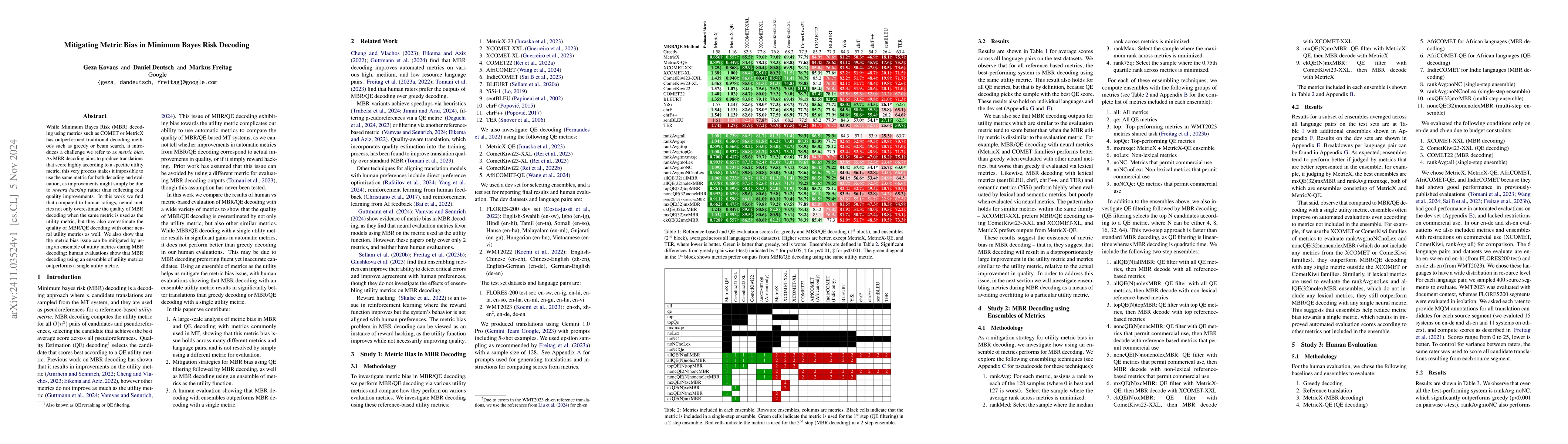 Thumbnail for Mitigating Metric Bias in Minimum Bayes Risk Decoding