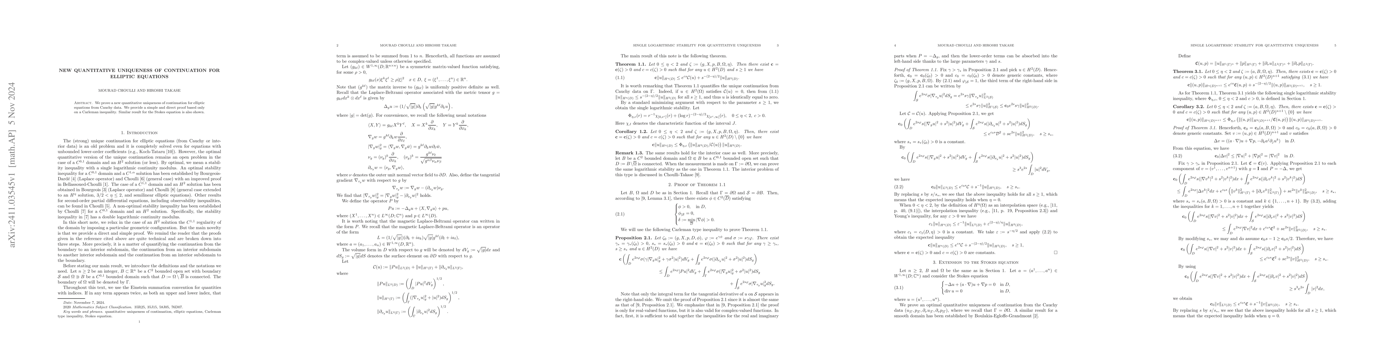 Thumbnail for New quantitative uniqueness of continuation for elliptic equations