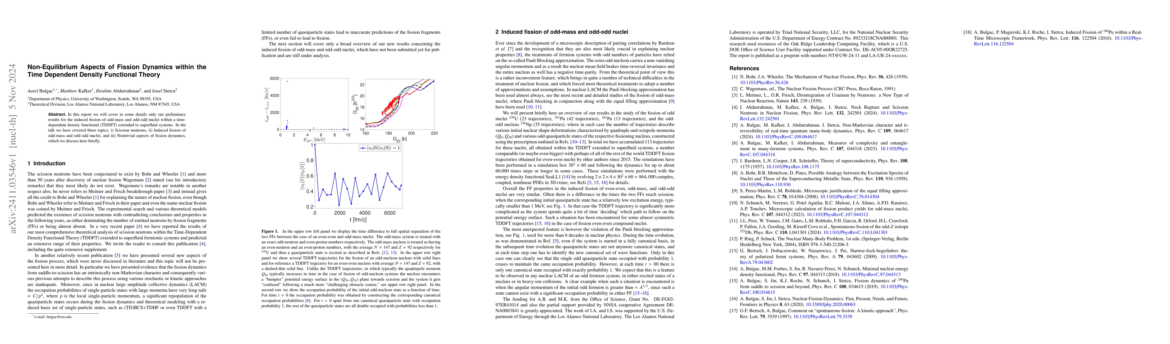 Thumbnail for Non-Equilibrium Aspects of Fission Dynamics within the Time Dependent
  Density Functional Theory