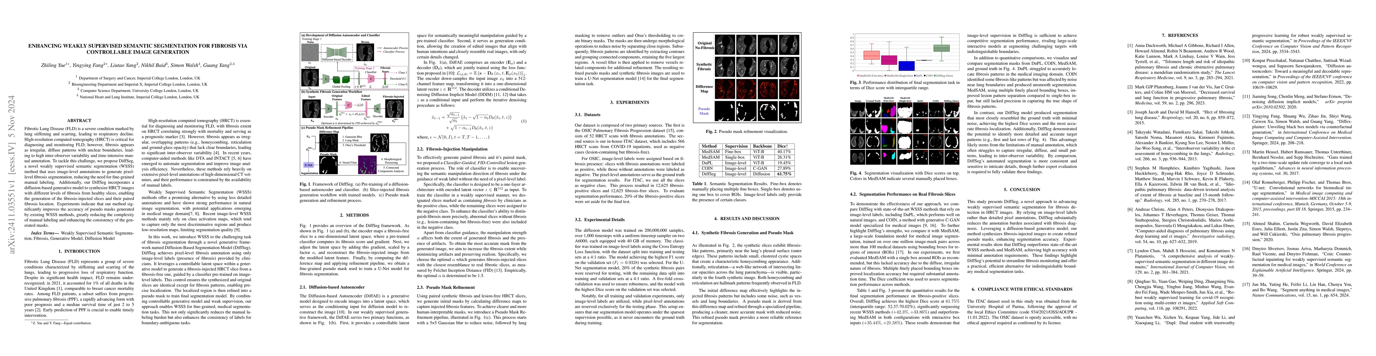 Thumbnail for Enhancing Weakly Supervised Semantic Segmentation for Fibrosis via
  Controllable Image Generation