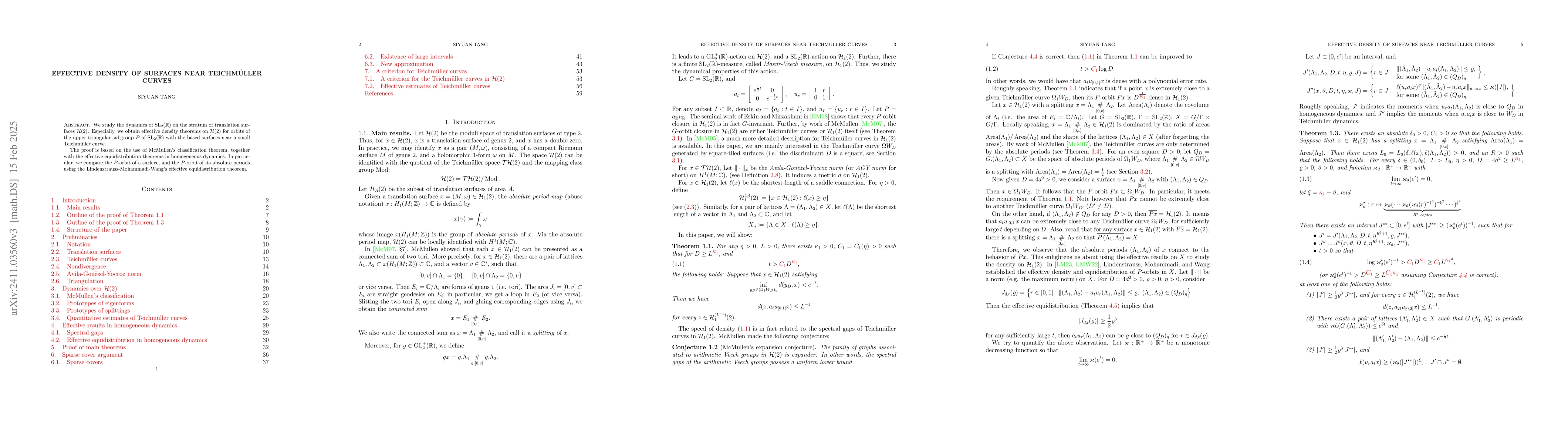 Thumbnail for Effective density of surfaces near Teichmüller curves
