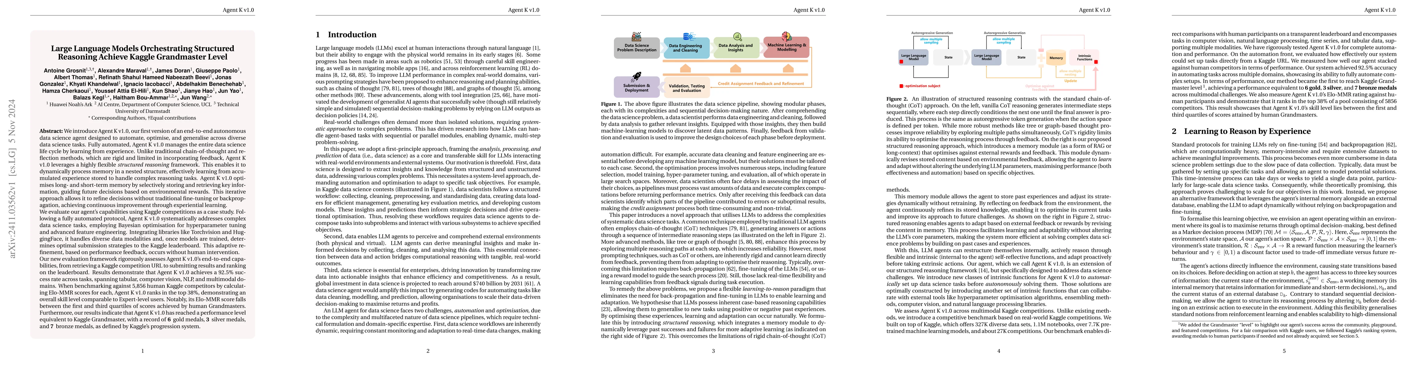 Thumbnail for Large Language Models Orchestrating Structured Reasoning Achieve Kaggle
  Grandmaster Level