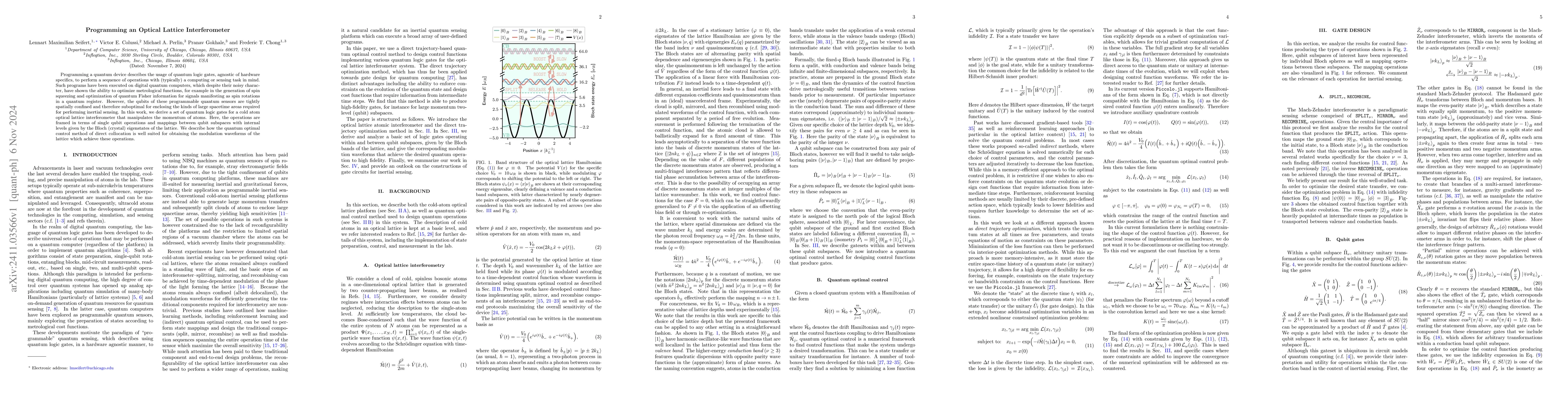 Thumbnail for Programming an Optical Lattice Interferometer