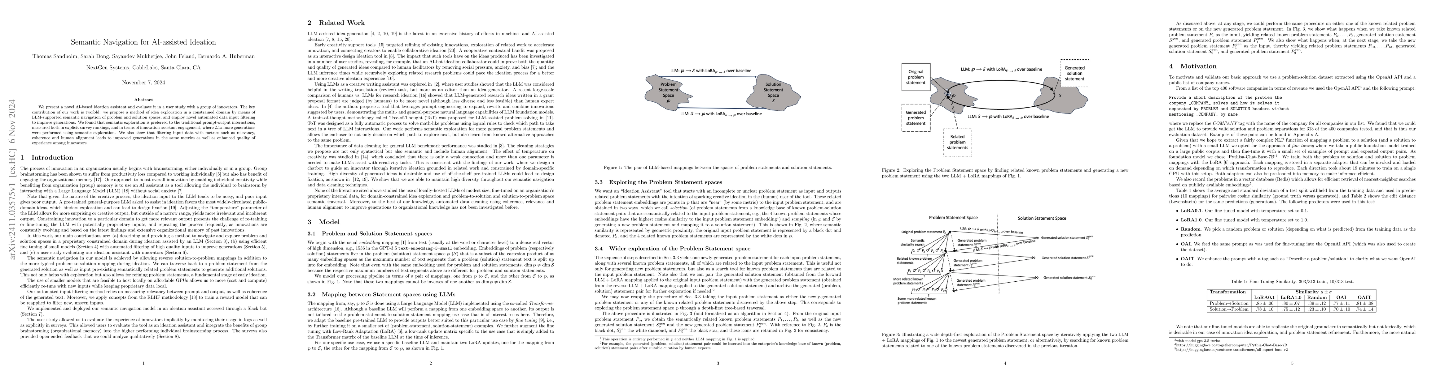 Thumbnail for Semantic Navigation for AI-assisted Ideation
