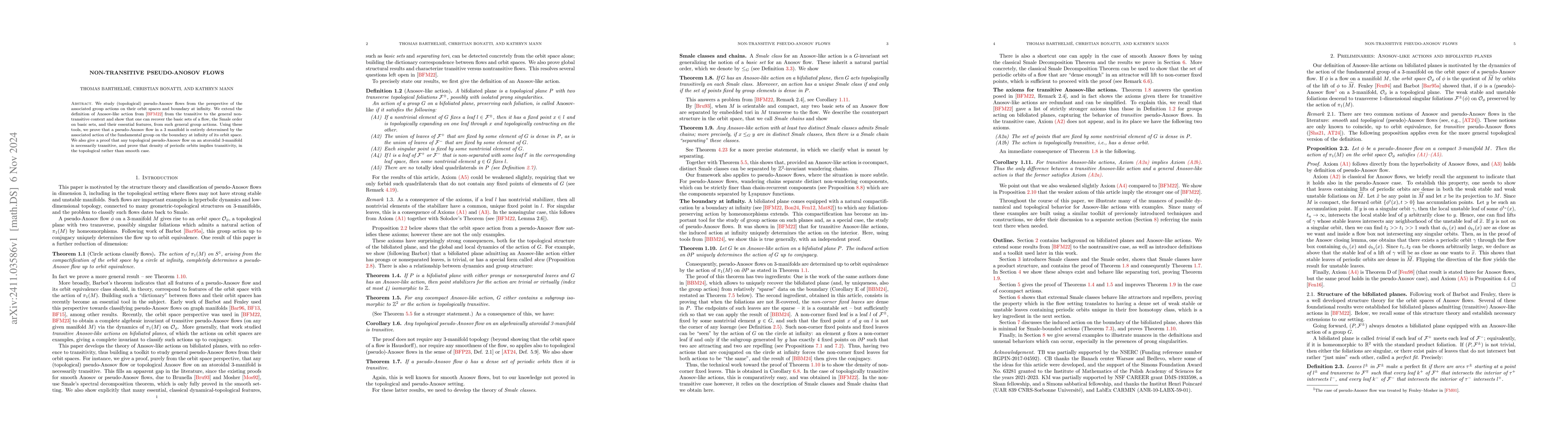 Thumbnail for Non-transitive pseudo-Anosov flows