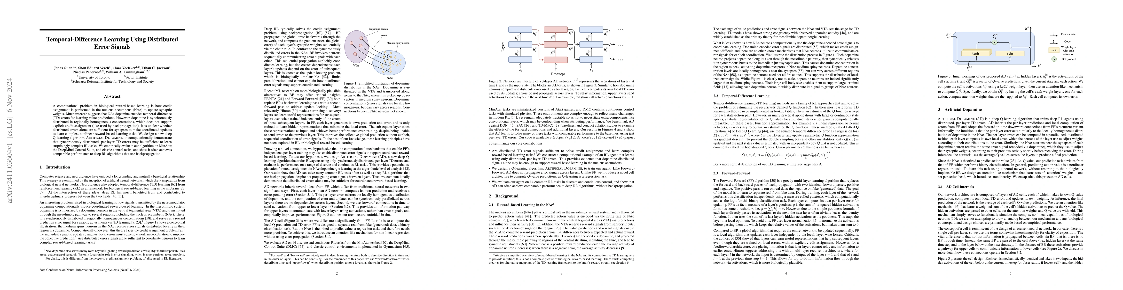 Thumbnail for Temporal-Difference Learning Using Distributed Error Signals